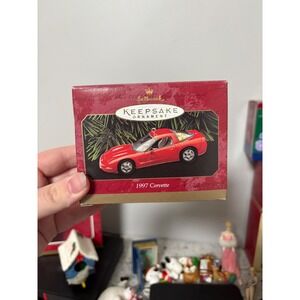 Hallmark Keepsake Ornament 1997 Corvette Red‎ Chevy Christmas Tree Decoration